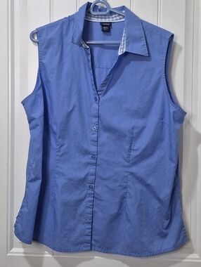 Womens Plus Vintage Basic Editions Sleeveless Blouse Size XXL